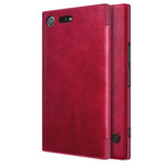 Чехол Nillkin Qin leather case для Sony Xperia XZ premium (красный, кожаный)