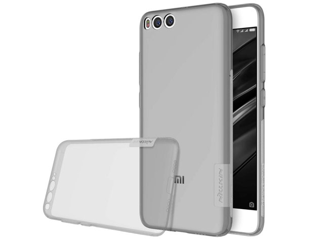 Чехол Nillkin Nature case для Xiaomi Mi 6 (серый, гелевый)