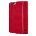 Чехол Nillkin Qin leather case для OnePlus 5 (красный, кожаный)