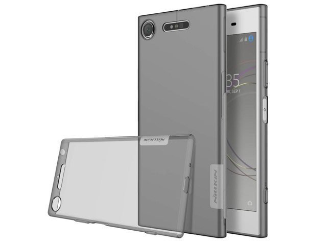 Чехол Nillkin Nature case для Sony Xperia XZ1 (серый, гелевый)