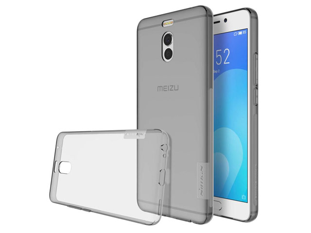 Чехол Nillkin Nature case для Meizu M6 Note (серый, гелевый)