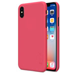 Чехол Nillkin Hard case для Apple iPhone X (красный, пластиковый)