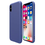 Чехол Nillkin Eton case для Apple iPhone X (синий, пластиковый)