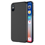 Чехол Nillkin Synthetic fiber для Apple iPhone X (черный, карбон)