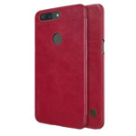 Чехол Nillkin Qin leather case для OnePlus 5T (красный, кожаный)