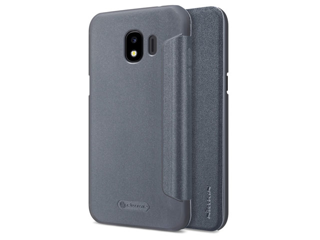 Чехол Nillkin Sparkle Leather Case для Samsung Galaxy J2 pro 2018 (темно-серый, винилискожа)