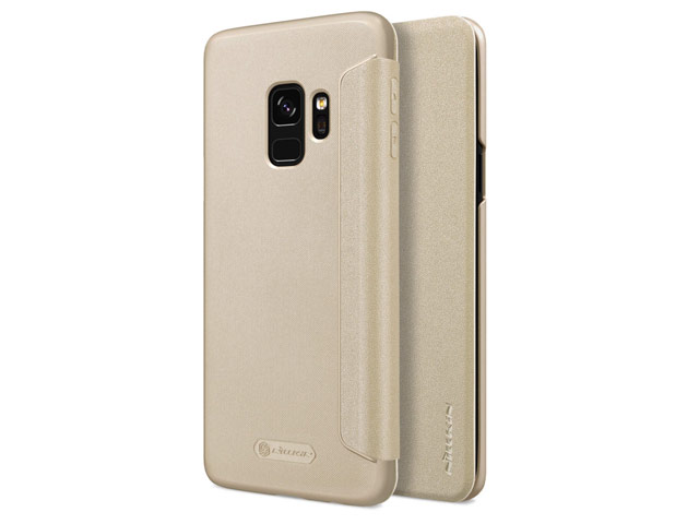 Чехол Nillkin Sparkle Leather Case для Samsung Galaxy S9 (золотистый, винилискожа)