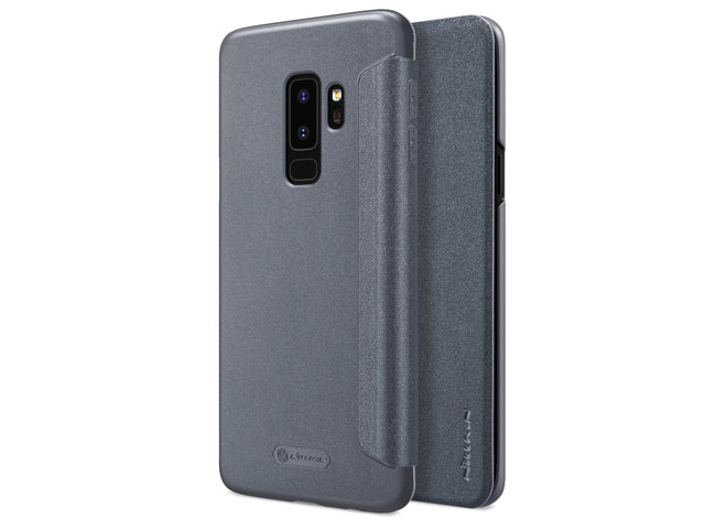 Чехол Nillkin Sparkle Leather Case для Samsung Galaxy S9 plus (темно-серый, винилискожа)