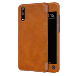 Чехол Nillkin Qin leather case для Huawei P20 (коричневый, кожаный)