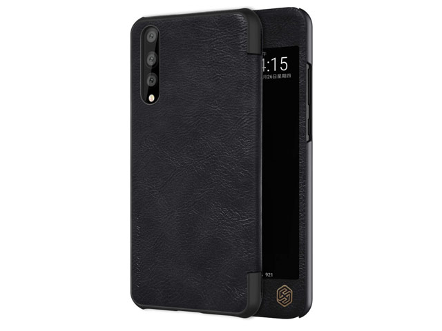 Чехол Nillkin Qin leather case для Huawei P20 pro (черный, кожаный)