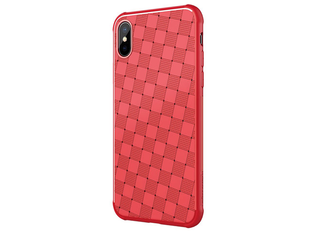 Чехол Nillkin Weave case для Apple iPhone X (красный, гелевый)