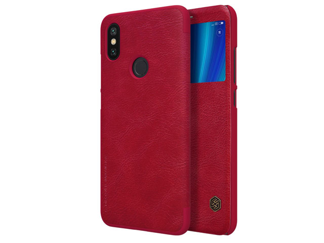 Чехол Nillkin Qin leather case для Xiaomi Mi A2 (красный, кожаный)