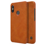 Чехол Nillkin Qin leather case для Xiaomi Redmi 6 pro (коричневый, кожаный)