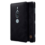 Чехол Nillkin Qin leather case для Sony Xperia XZ2 premium (черный, кожаный)