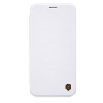 Чехол Nillkin Qin leather case для Apple iPhone XS max (белый, кожаный)