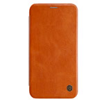 Чехол Nillkin Qin leather case для Apple iPhone XR (коричневый, кожаный)