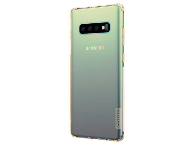 Чехол Nillkin Nature case для Samsung Galaxy S10 plus (золотистый, гелевый)