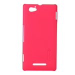 Чехол Nillkin Hard case для Sony Xperia M (красный, пластиковый)
