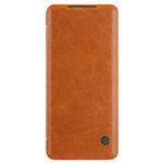 Чехол Nillkin Qin leather case для Samsung Galaxy S20 plus (коричневый, кожаный)