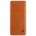 Чехол Nillkin Qin leather case для Samsung Galaxy S20 ultra (коричневый, кожаный)