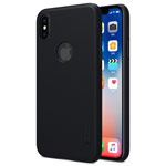 Чехол Nillkin Hard case для Apple iPhone X/XS (черный, с отверстием, пластиковый)