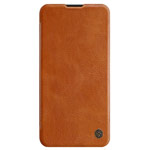 Чехол Nillkin Qin leather case для Huawei P40 lite (коричневый, кожаный)