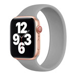 Купить Ремешок для часов Yotrix Solo Loop для Apple Watch 38/40 мм (серый, силиконовый)