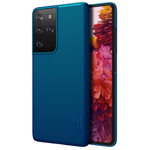 Чехол Nillkin Hard case для Samsung Galaxy S21 ultra (синий, пластиковый)
