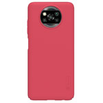 Чехол Nillkin Hard case для Xiaomi Poco X3 (красный, пластиковый)