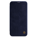 Купить Чехол Nillkin Qin leather case для Apple iPhone 12/12 pro (темно-синий, кожаный)