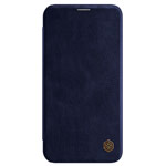 Купить Чехол Nillkin Qin leather case для Apple iPhone 12 mini (темно-синий, кожаный)