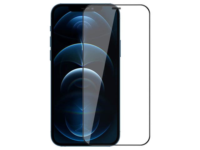 Защитное стекло Nillkin 3D CP+ MAX Glass Protector для Apple iPhone 12/12 pro (черное)