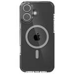Купить Чехол Raptic Clear для Apple iPhone 16 (серый, пластиковый/гелевый, MagSafe)