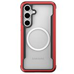 Купить Чехол Raptic Defense Shield для Samsung Galaxy S25 (красный, маталлический, MagSafe)