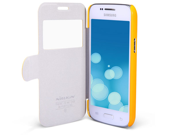 Чехол Nillkin Fresh Series Leather case для Samsung Galaxy Trend 3 G3502U (желтый, кожанный)