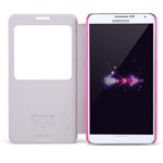 Чехол Nillkin Magic Leather case для Samsung Galaxy Note 3 N9000 (розовый, адаптер QI, кожанный)