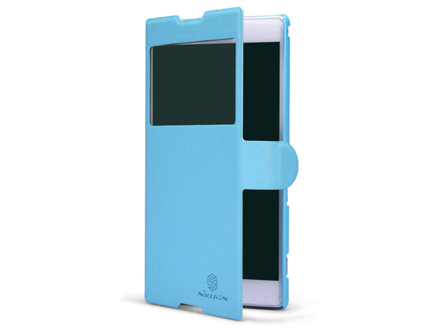 Чехол Nillkin Fresh Series Leather case для Sony Xperia T2 Ultra XM50h (голубой, кожаный)