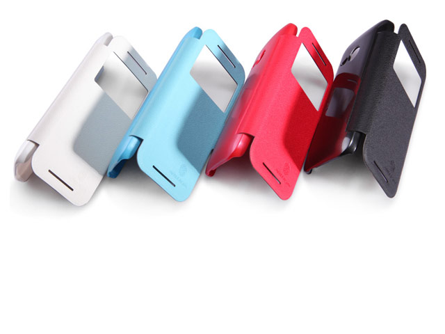 Чехол Nillkin Fresh Series Leather case для HTC One mini 2 (HTC M8 mini) (белый, кожаный)