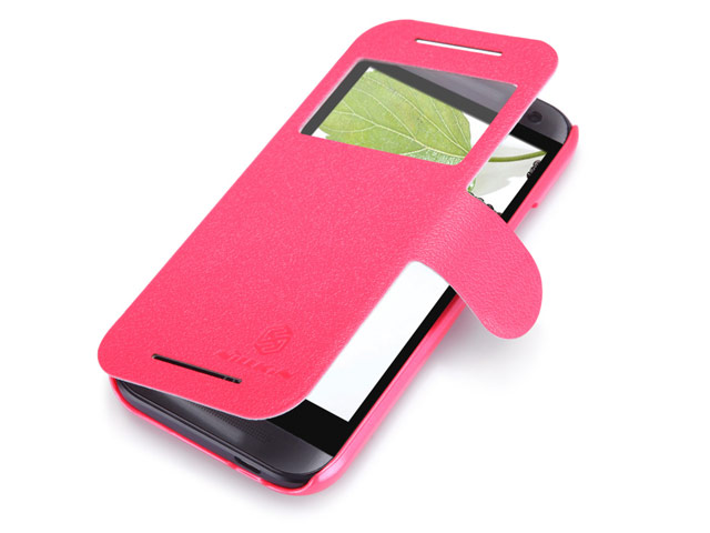 Чехол Nillkin Fresh Series Leather case для HTC One mini 2 (HTC M8 mini) (красный, кожаный)