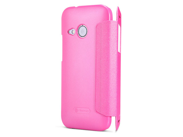 Чехол Nillkin Sparkle Leather Case для HTC One mini 2 (HTC M8 mini) (розовый, кожаный)
