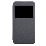 Чехол Nillkin Sparkle Leather Case для Samsung Galaxy Grand Max SM-G720 (темно-серый, винилискожа)