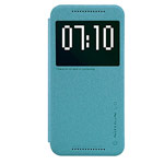 Чехол Nillkin Sparkle Leather Case для HTC One M9 (голубой, винилискожа)