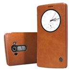Чехол Nillkin Qin leather case для LG G4 F500 (коричневый, кожаный)