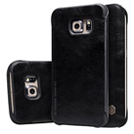 Чехол Nillkin Qin leather case для Samsung Galaxy S6 edge SM-G925 (черный, кожаный)