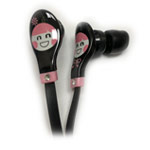 Наушники OUNUO iDotDoll (пульт для iPhone/микрофон, 18-22000 Гц, 9 мм, черный/розовый)