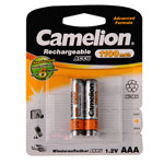 Комплект аккумуляторов Camelion (размер AАА, 1100 mAh, 2 шт., 1.5V, Ni-MH)