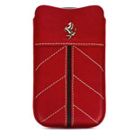 Чехол Ferrari California Sleeve универсальный (красный, кожаный, размер 4-5