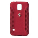 Чехол Ferrari F-12 Hardcase для Samsung Galaxy S5 SM-G900 (красный, кожаный)