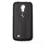 Чехол Ferrari Montecarlo Hardcase для Samsung Galaxy S4 mini i9190 (черный, кожаный)