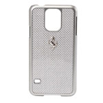 Чехол Ferrari GT Carbon Hardcase для Samsung Galaxy S5 SM-G900 (серый, пластиковый)